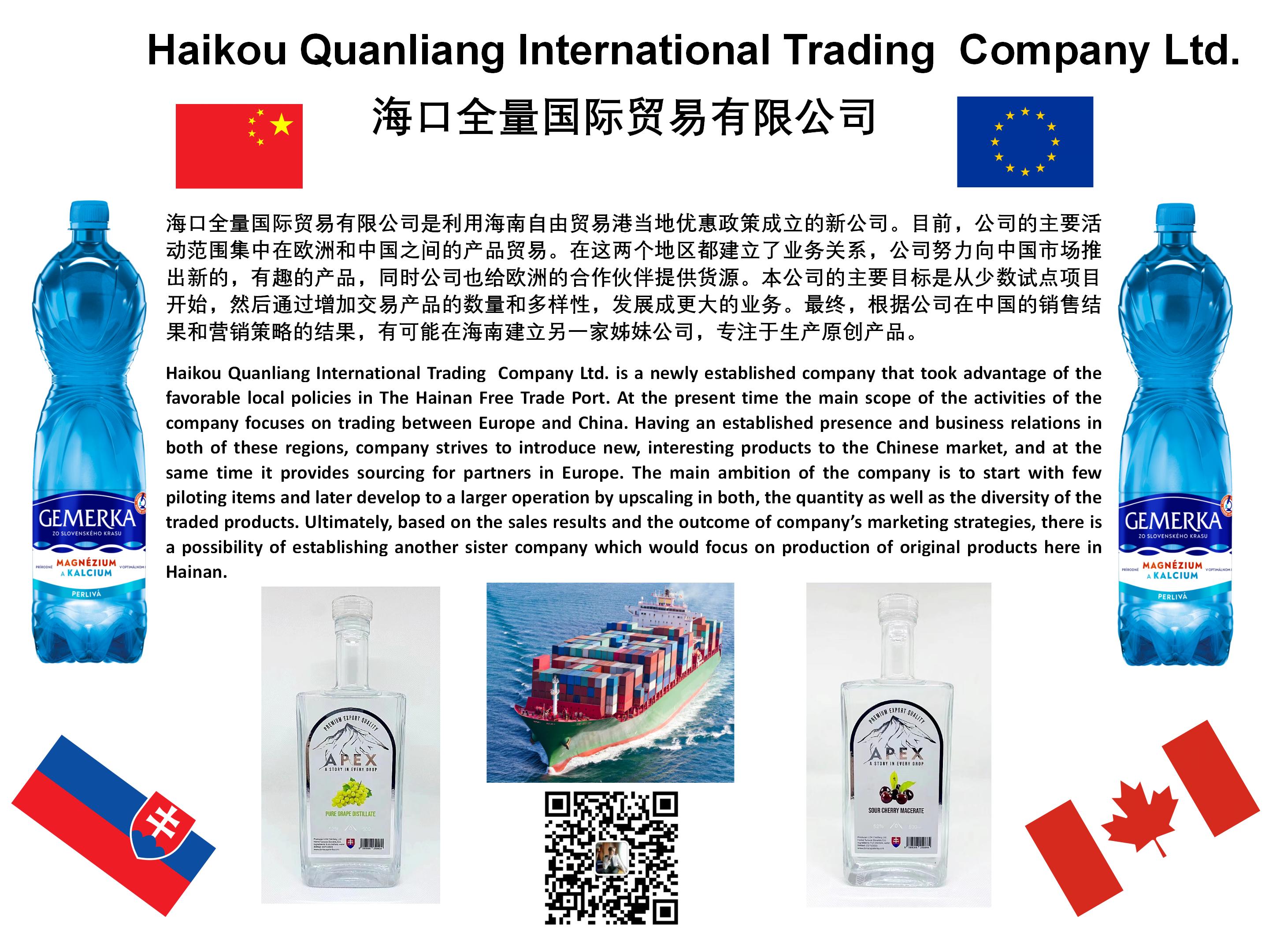 Haikou Quanliang International Trading Company Ltd.
