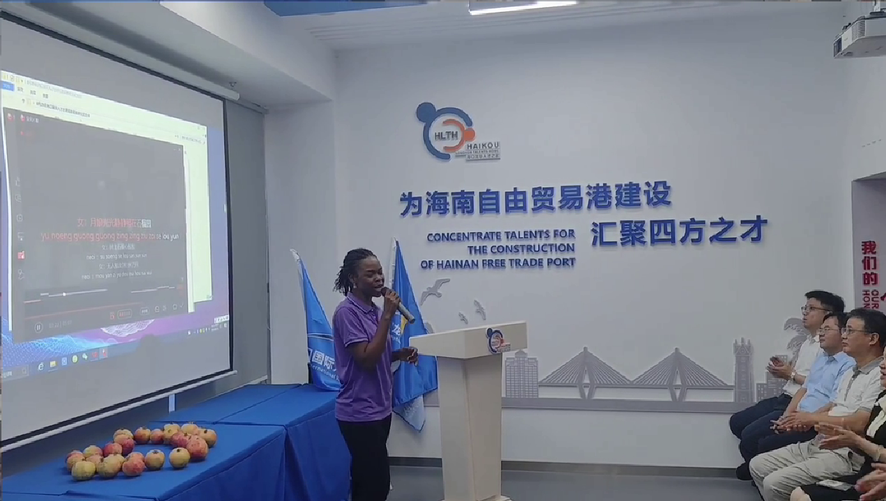 Singing for the Haikou International Volunteer Service Team
